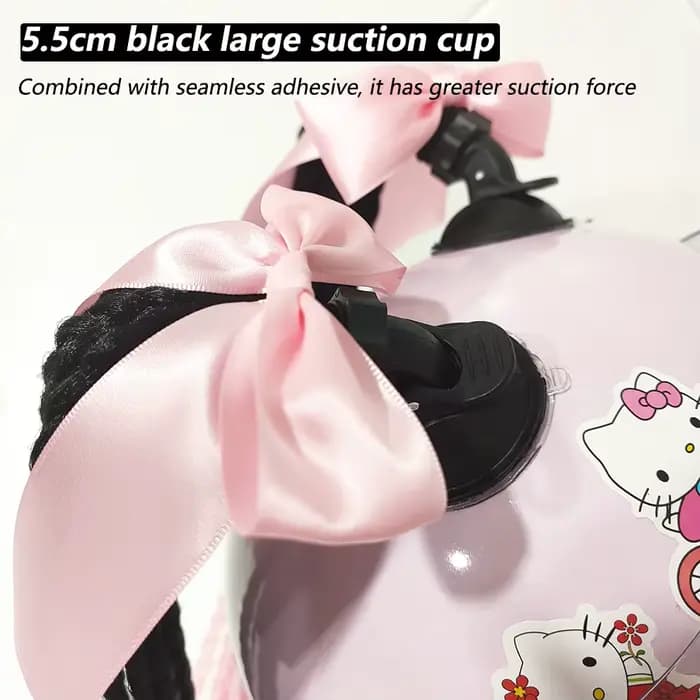 24 pouces Tresses de casque moto