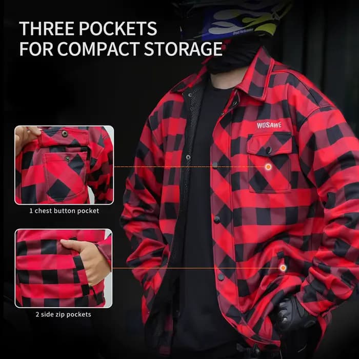 WOSAWE veste de moto hiver chaleur