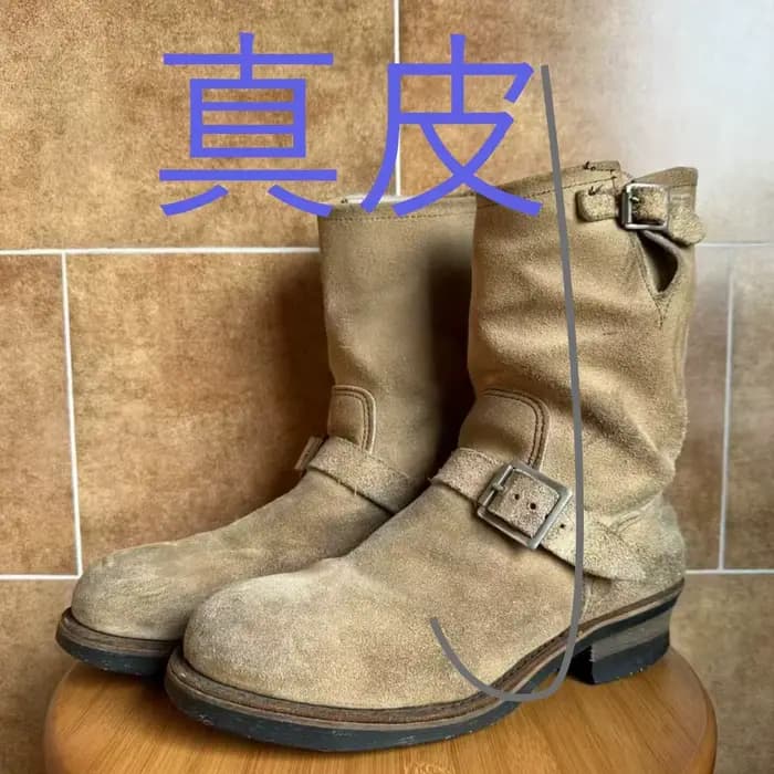 Bottes de moto en cuir véritable pour hommes