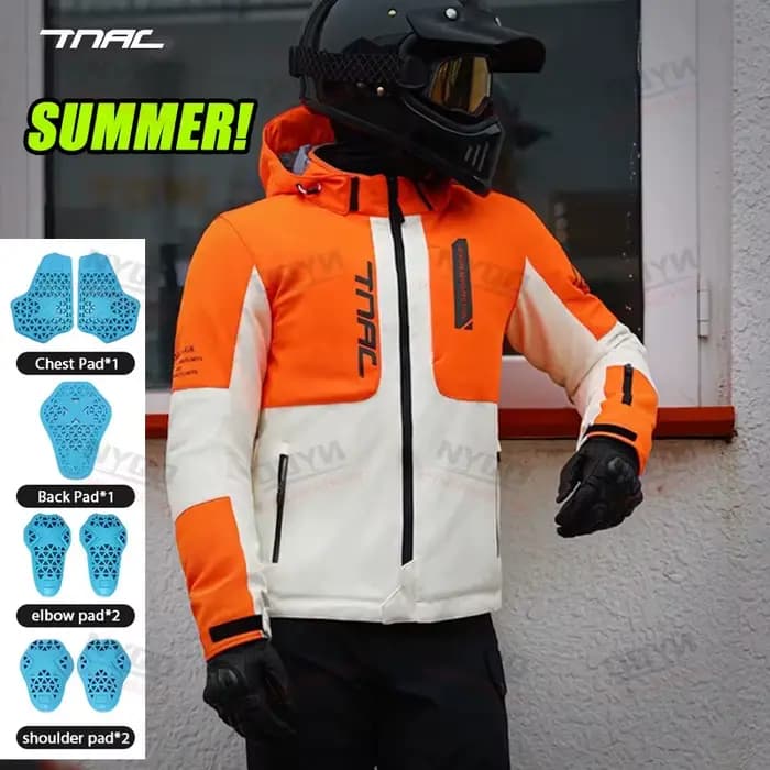 Veste de moto en maille pour hommes