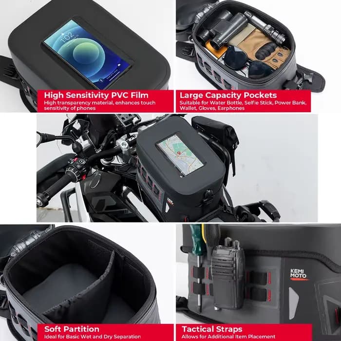 Sac de réservoir de moto en PVC