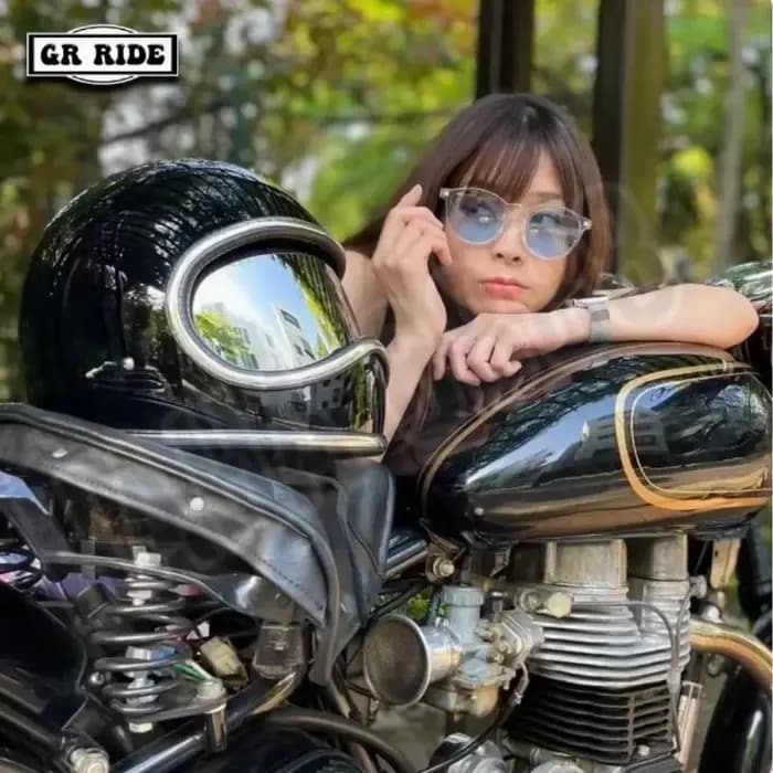 Casque de moto HOT, coque en fibre de verre