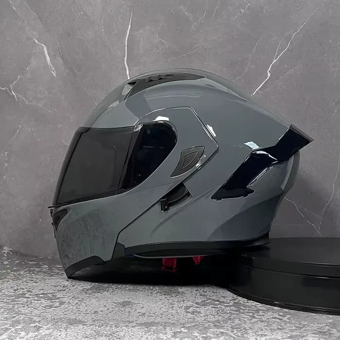 D'expériences de moto à double visière