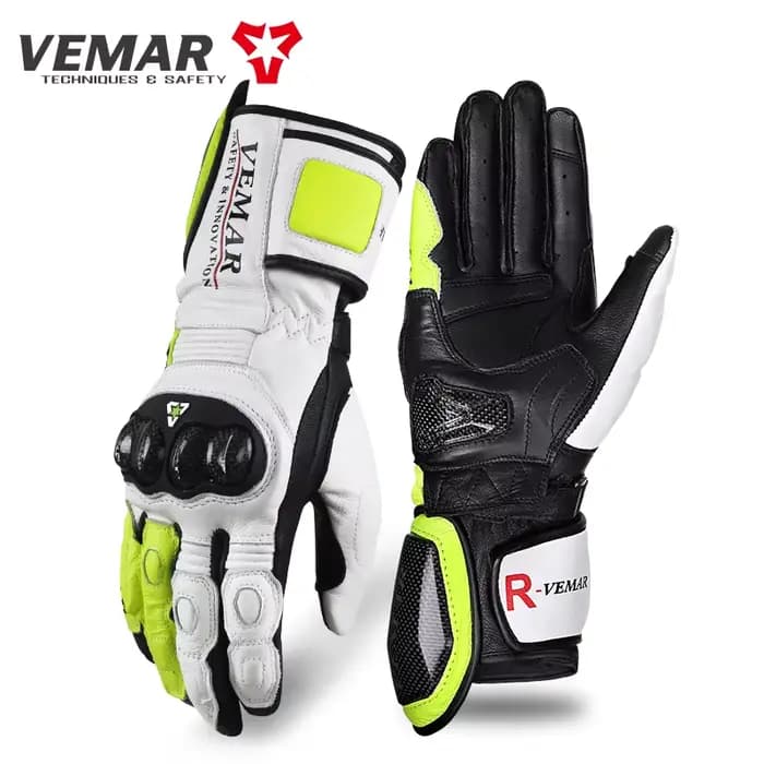 Gants de moto VEMAR Locomotive rétro en cuir de chèvre