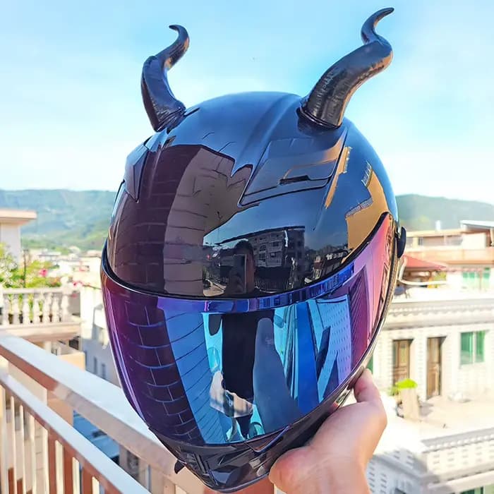 Décoration de casque électrique de moto