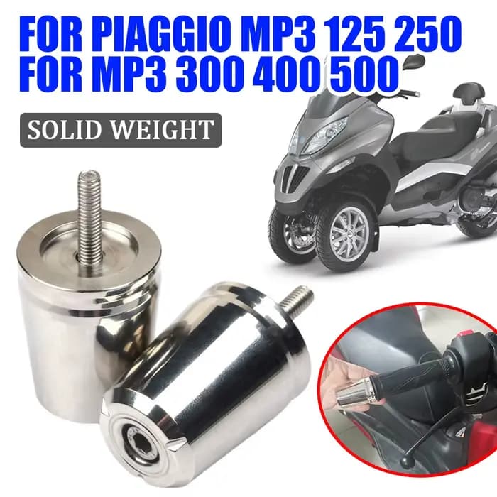 Pour PIAGGIO MP3 125 MP3 250 MP3 300 400 500 MP3 accessoires de moto poignées de guidon capuchon de barre de poignée extrémités bouchon Balance curseur