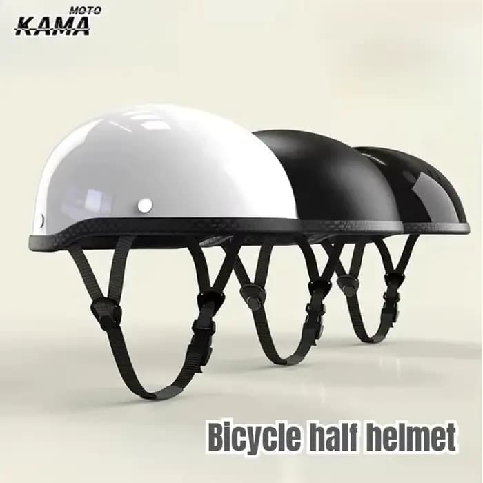 Nouveau casque de moto d'été style allemand demi-couvre-chef pour motard Harley