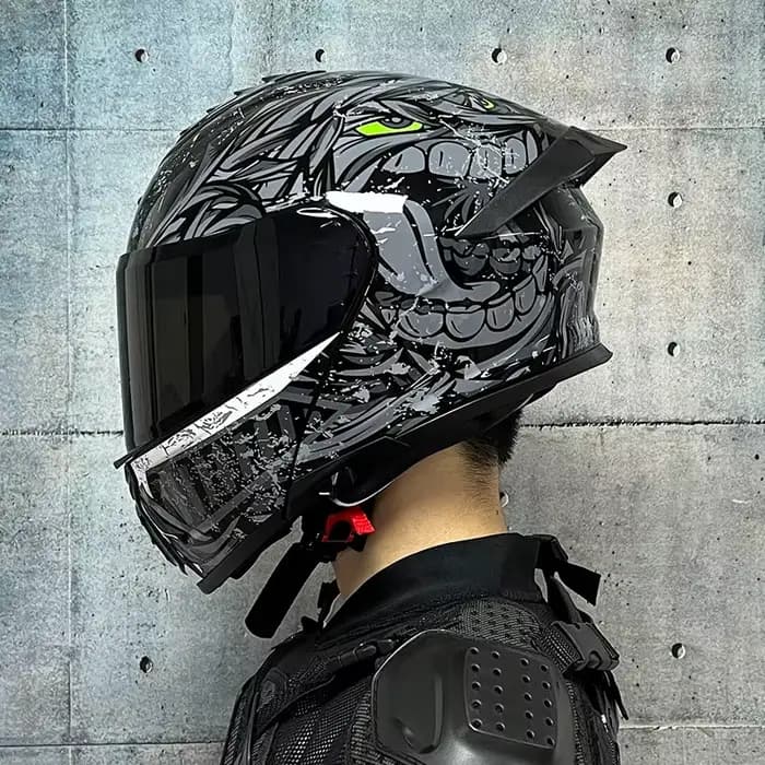 Casque de moto, casque à double objectif