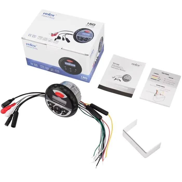 Autoradio Stéréo Bluetooth Étanche pour Moto Marine