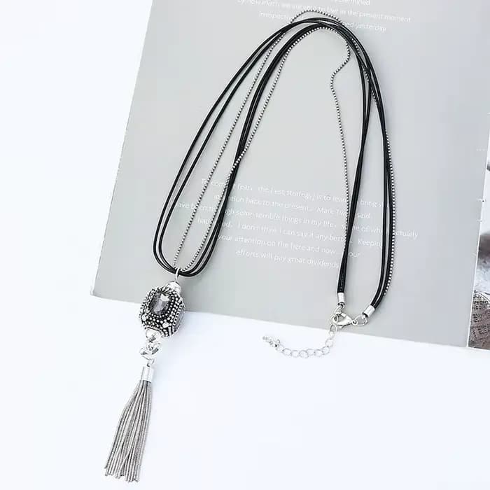 Accessoires populaires pour femmes, pampilles en alliage pour colliers rétro simples, longues chaînes pour pulls