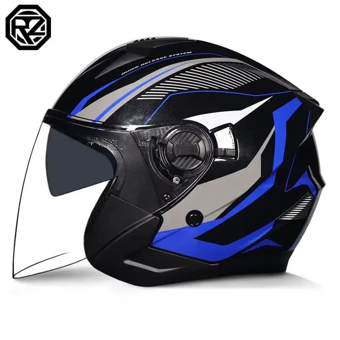 Orz-705 demi-casque rétro hommes et femmes double lentille casque de vélo électrique pédale couverture universelle