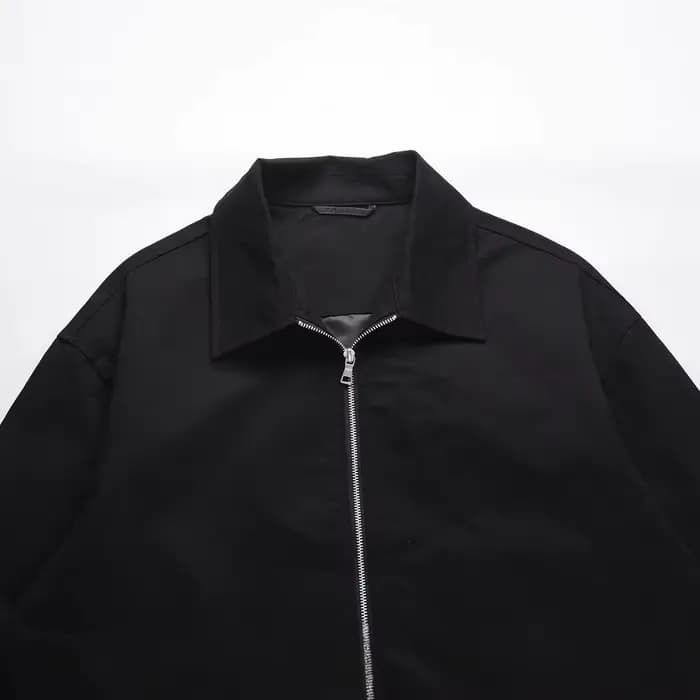Veste à revers simple rétro de style américain