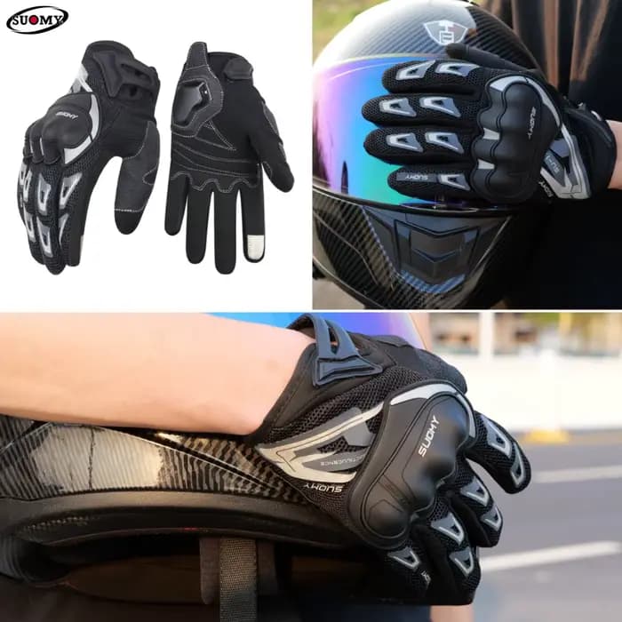 SUOMY SU-11 Gants de moto – Respirants à doigts complets
