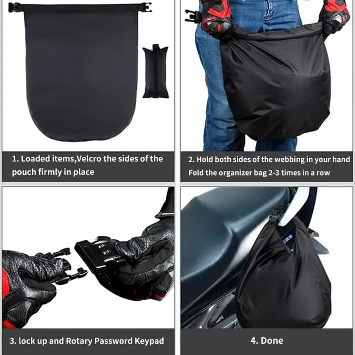 Sac de casque Royal Enfield Bullet/Meteor/Classic 350 & Interceptor 650 – Rangement de voyage portable