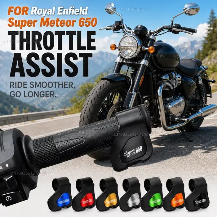 Pour Royal Enfield Super Meteor 650 2023-2026 – Clip d'assistance au gaz pour moto