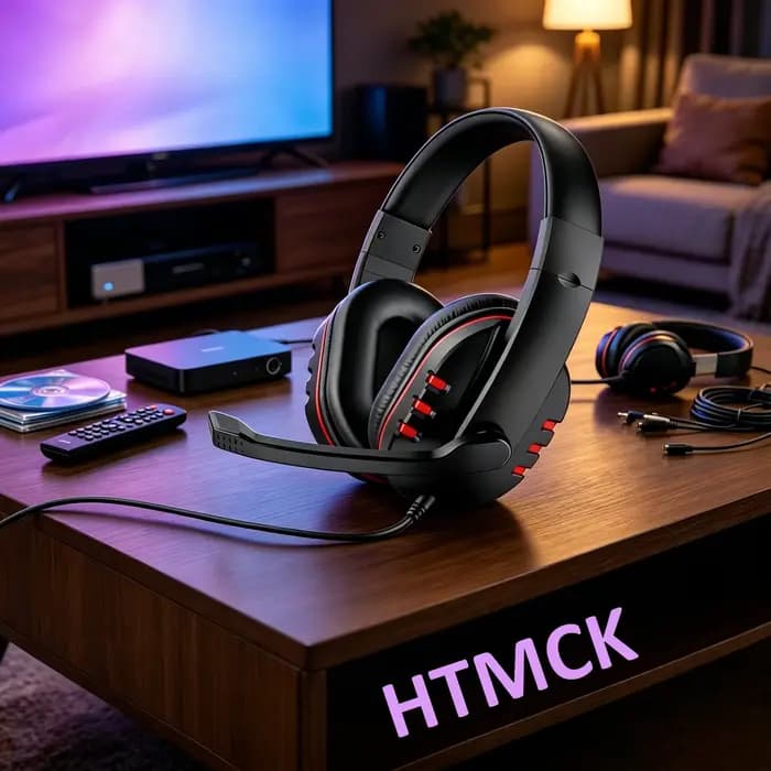 Casque de jeu filaire 3,5 mm pour PS4 PlayStation 4, PC, avec microphone
