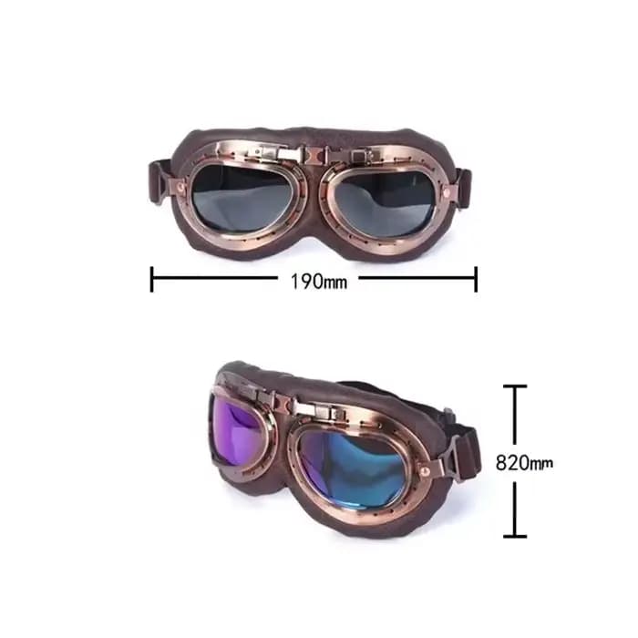 Lunettes de moto rétro vintage