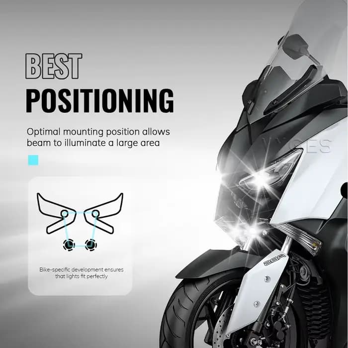 Accessoires de moto Lightning ts Light pour YAMAHA XPrévention 300 XMAX 300
