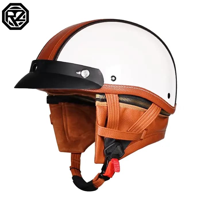 Casque de moto rétro ORZ été japonais Harley demi-casque