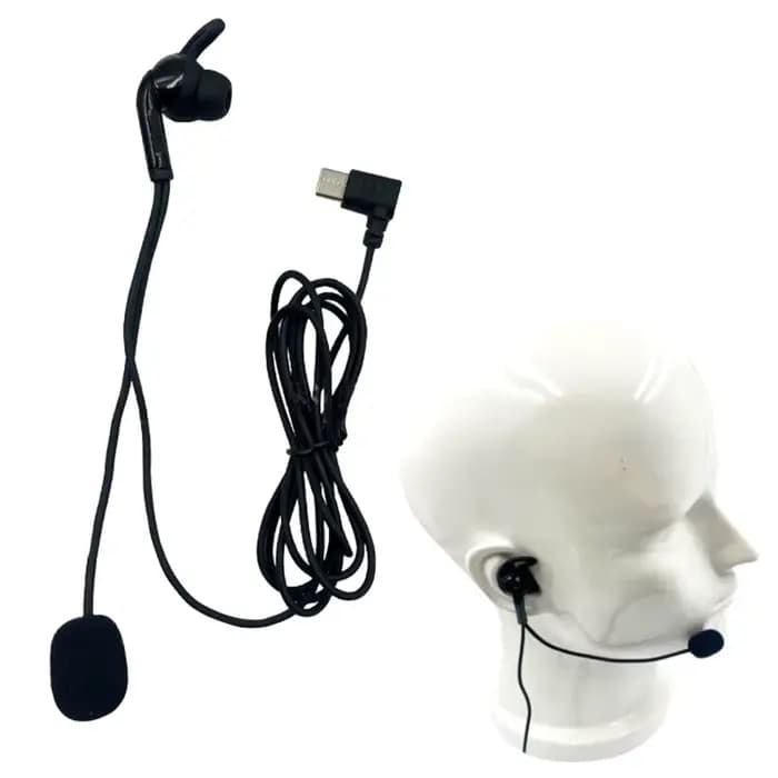 1 pièces pour V6 Pro V4C Plus Q8 F6 V7 juge oreille interphone casque type-c USB-C Interface arbitre écouteurs intra-auriculaires