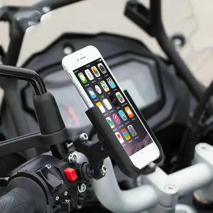 Support de téléphone portable pour guidon de moto