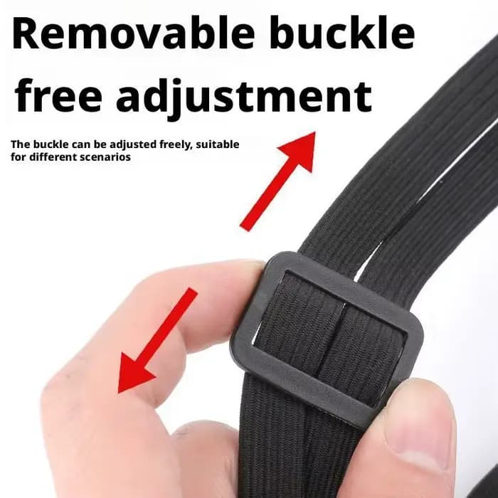 1 pièce Sacoche de transport élastique pour moto avec crochet de sécurité – Polyvalente pour casque et équipement