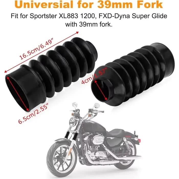 Couvercles de fourche avant de moto 39mm