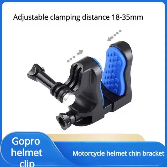 Clip sur casque mentonnière Gopro caméra de sport en plein air première personne moto équitation