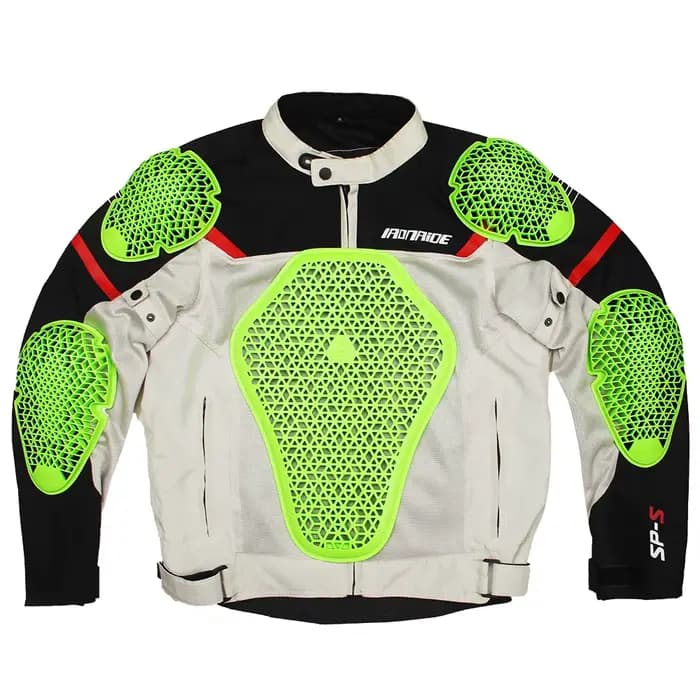 Veste de moto, protection arrière