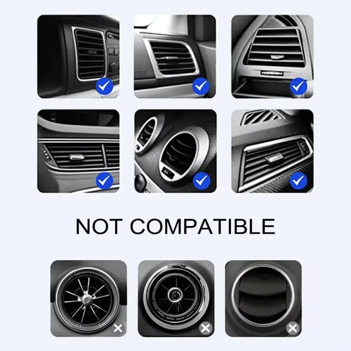 Support de téléphone portable pour voiture, Support réglable, Support de ventilation, accessoires automobiles pour Fiat 500 500C 2012 500X Abarth 695