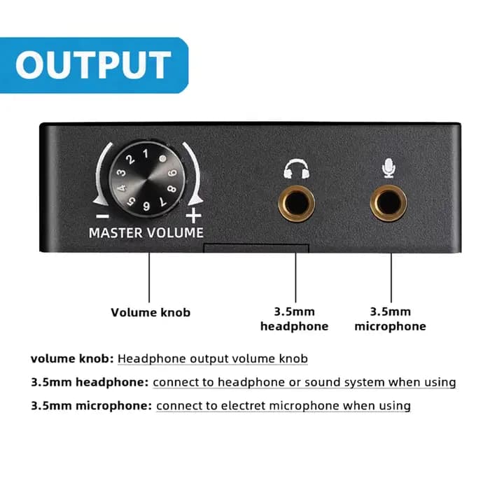 USB-C Carte Son Audio Externe 3.5Mm Microphone Adaptateur Audio Carte Son Pour PS4 PC Ordinateur Portable Casque USB Carte Son Durable
