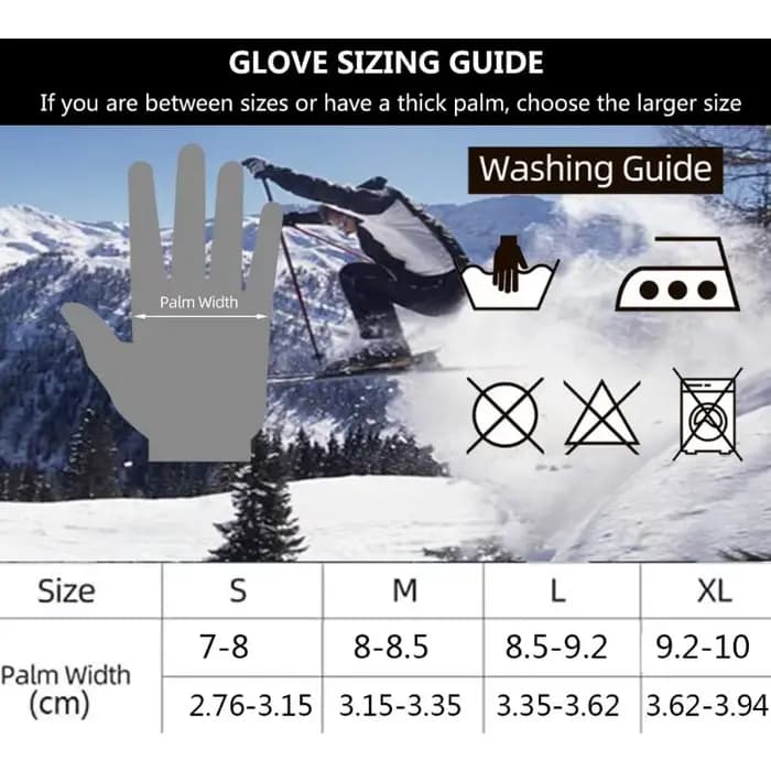 1 paire de gants d'hiver -20 ℉ Gants thermiques Thinsulate
