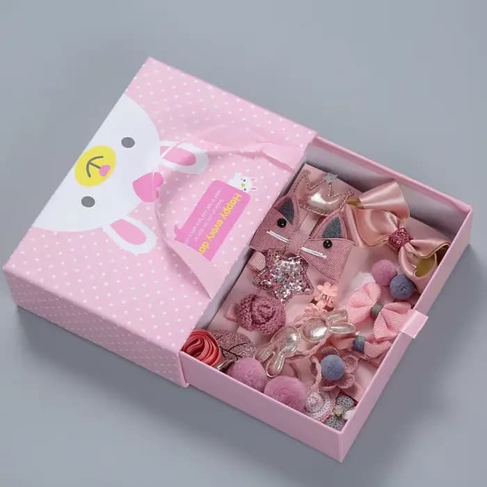 18 pièces/pack bébé filles cheveux accessoires épingle à cheveux princesse coiffure fille enfants Barrettes bandeau grand arc élastique bandeaux