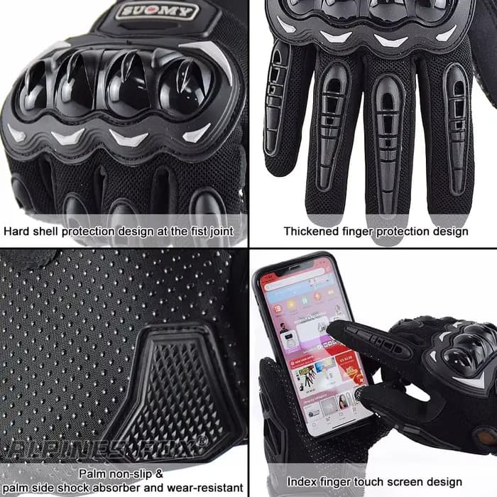 Suredépensé-Gants de moto à écran tactile