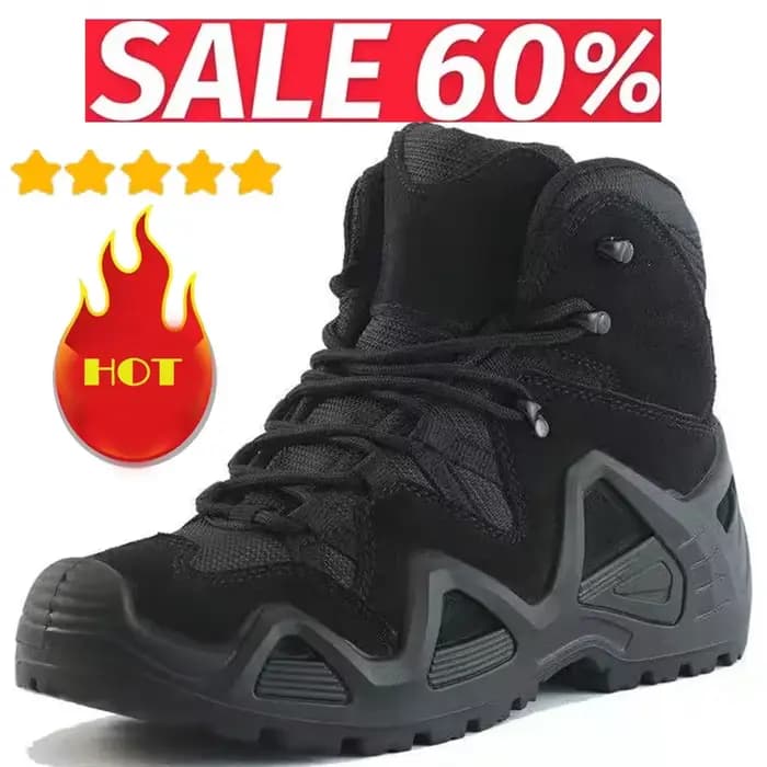 Bottes tactiques de Combat imperméables pour hommes, bottes de travail à la cheville pour randonnée en plein air, escalade Botas Tacticas, chaussures de sécurité pour Intervention militaire