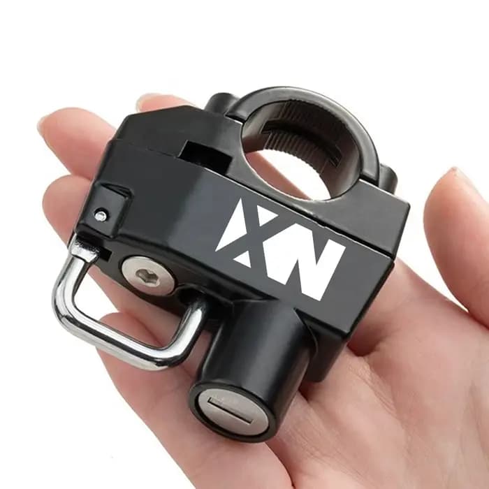 Nouveau Verrou de Casque CNC pour Moto HONDA NX400 NX500 NX 400 500 2024-2026 Antivol Antirouille Dispositif de