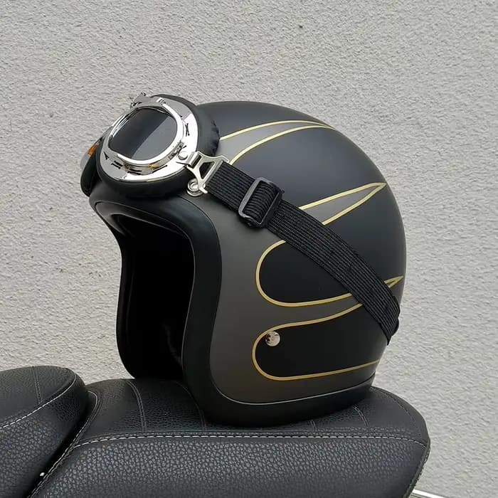 Casque de moto rétro TT&COCASCOS Cafe Racer 500TX