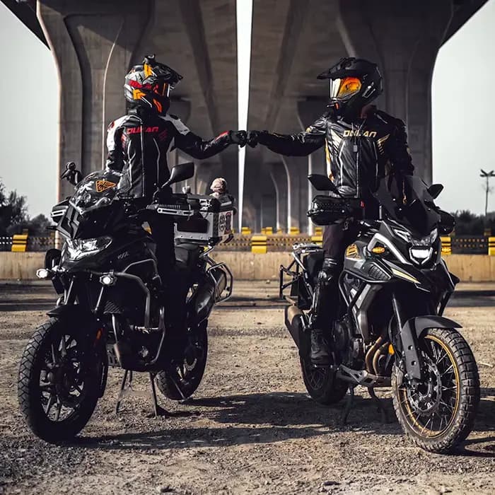 Veste de course de moto en cuir PU pour hommes et femmes