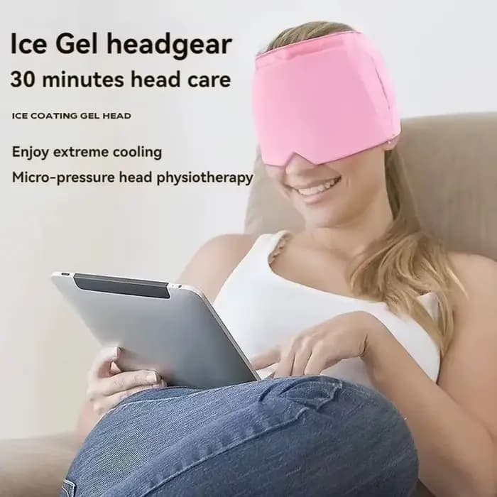 Casque de soulagement de la migraine en gel froid pour la tension