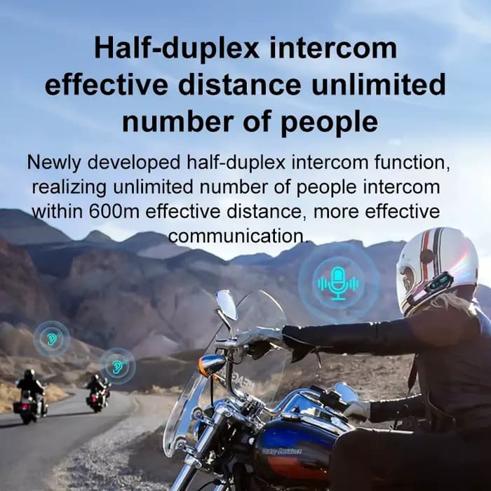 Casque de moto demi-duplex étanche