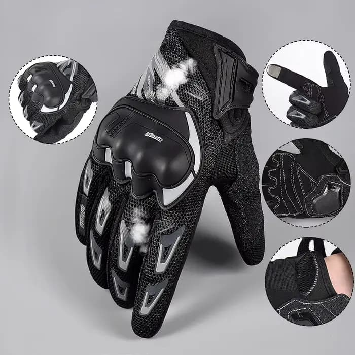 Gants de moto d'été respirants