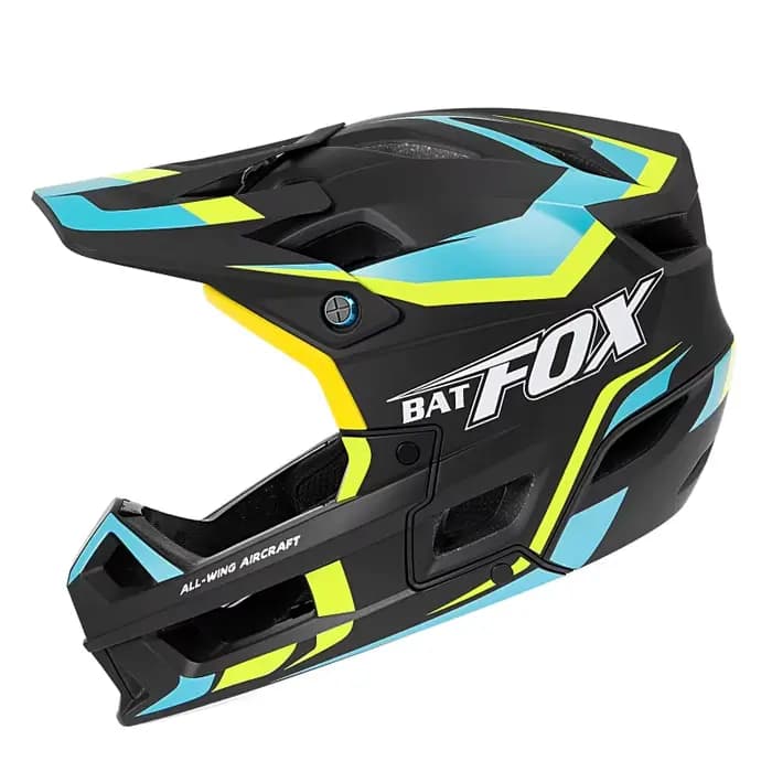 BATFOX casque intégral vtt vélo de montagne moto intégré course tout-terrain multicolore bloc de tête chapeau casques