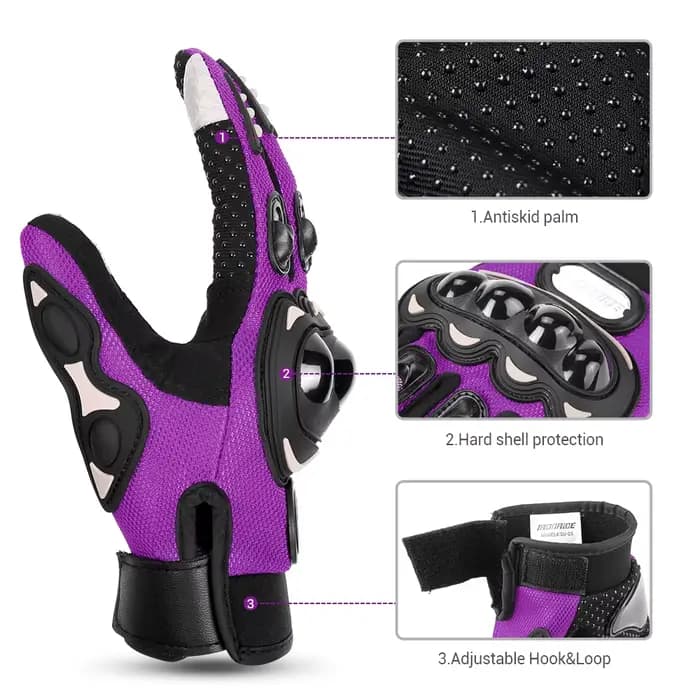Gants de moto d'été anti-chute