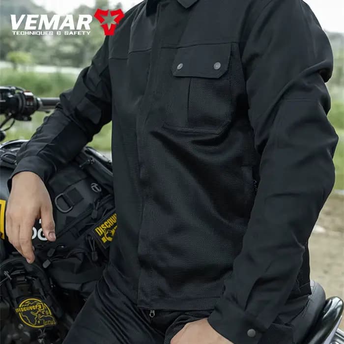 VEMAR hommes veste de moto nouvelle mise à niveau été respirant