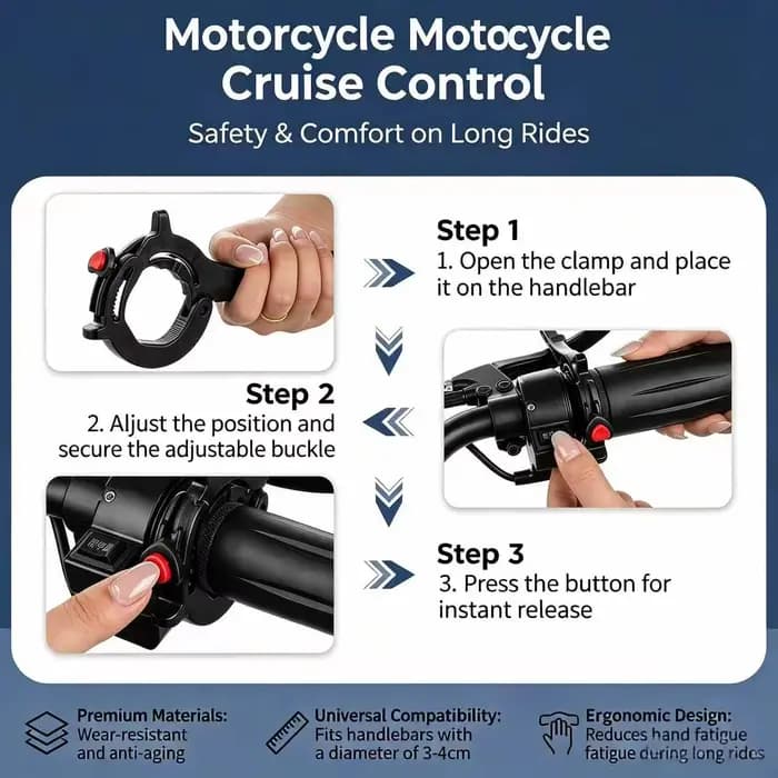 Régulateur de vitesse pour accélérateur de moto