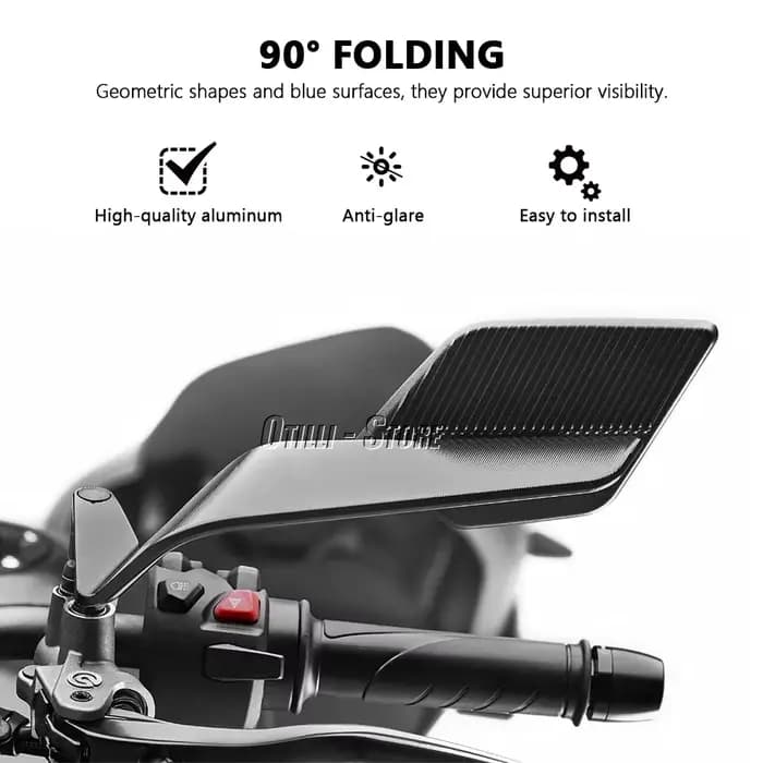 Accessoires de moto, rétroviseur Stealth Max