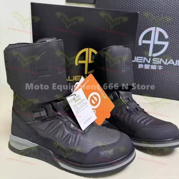 Bottes de course moto MT-20 antidérapantes MT-10 imperméables en cuir avec boucle de pouce