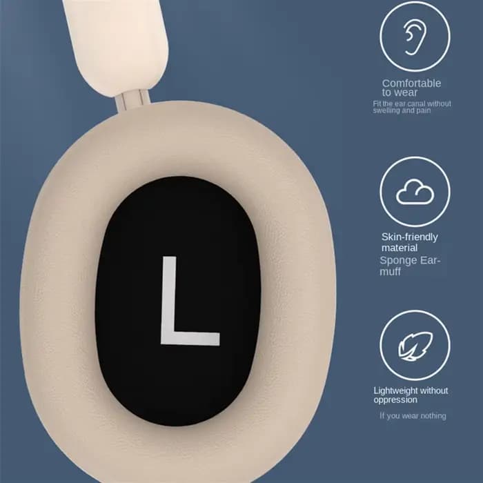 Casque d'écoute sans fil avec microphone, pliable, Bluetooth 5.3, écouteurs, support carte TF, radio FM, noir