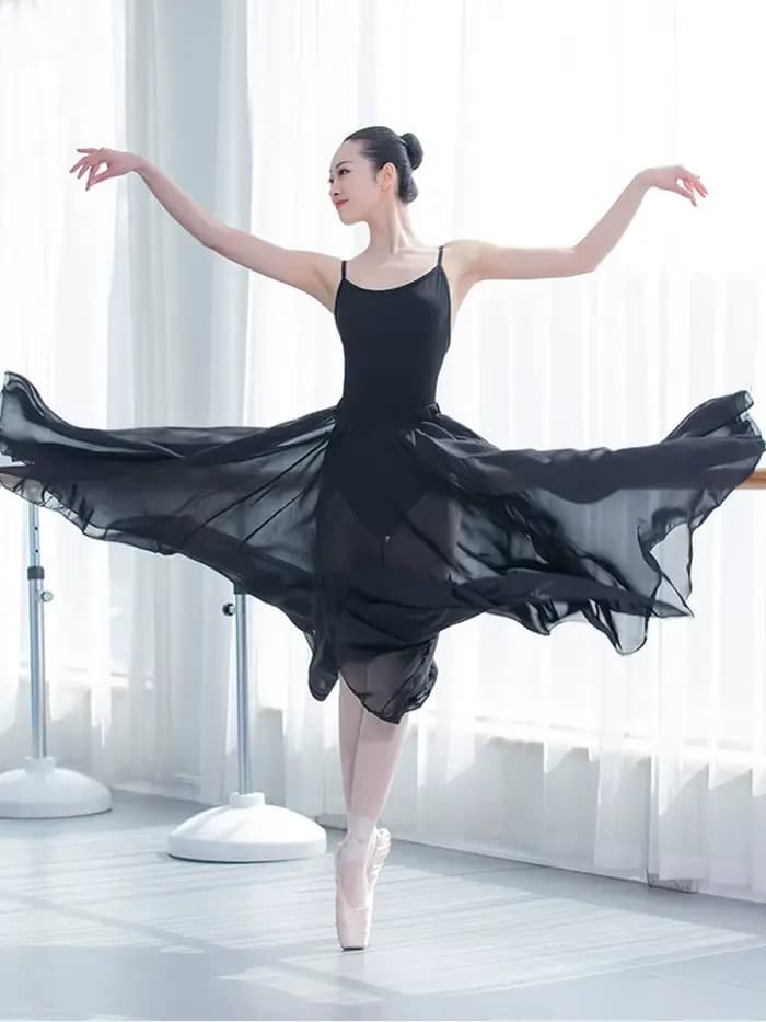 Costume d'entraînement de ballet, robe de danse classique, jupe de danse à volants, robe de danse moderne, tenue de danse
