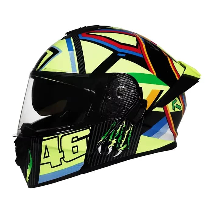Casque de moto tout-terrain personnalisé avec design à double visière pour la protection hivernale